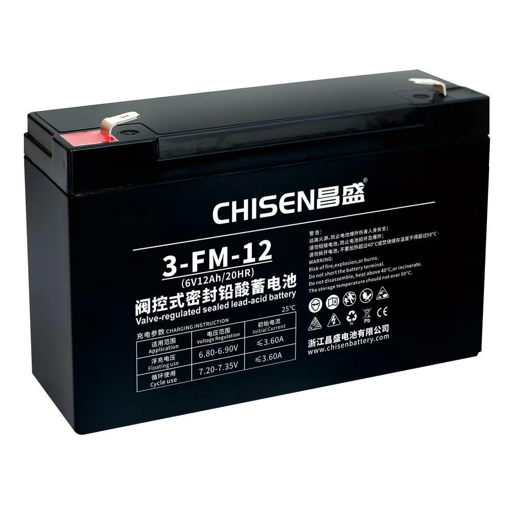CHISEN 3-FM-12 6V 12Ah FM VRLA Battery product image