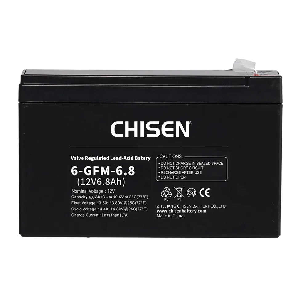 6-GFMJ-6.8 12V 6.8Ah GFMJ Gel VRLA Battery product image