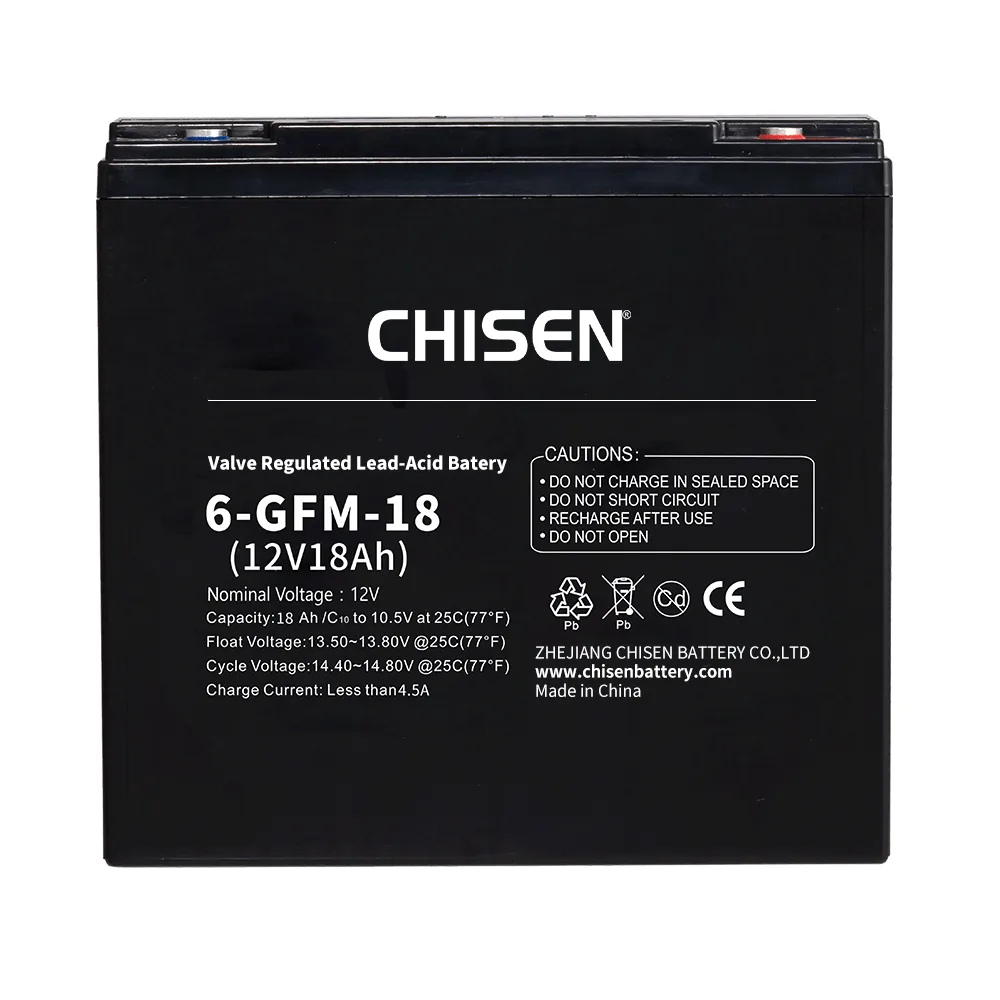 CHISEN 6-GFMJ-18 12V 18Ah GFMJ Gel VRLA Battery product image
