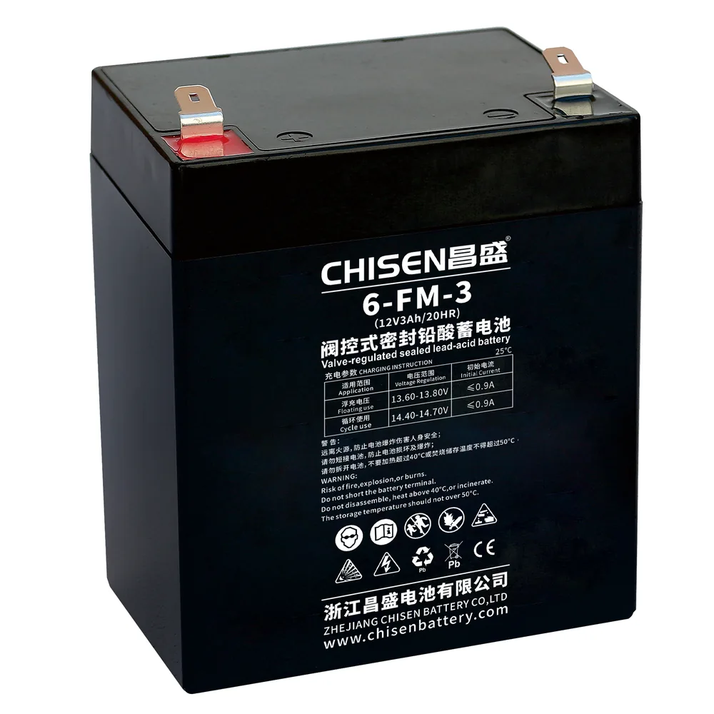 CHISEN 6-FM-3.0B 12V 3.0Ah FM VRLA Battery product image