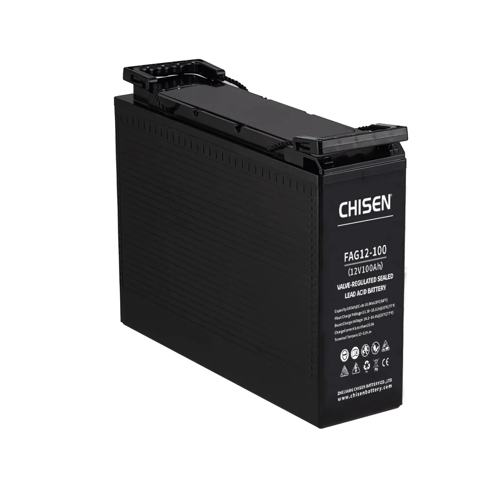 FAG12-100 12V 100Ah باتری ترمینال جلو image 1