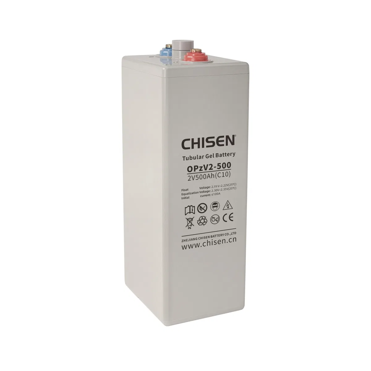 CHISEN OPzV2-500 2V 500Ah Tubular Gel Battery product image