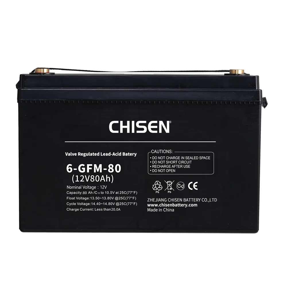 CHISEN 6-GFMJ-80 12V 80Ah GFMJ Gel VRLA Battery product image
