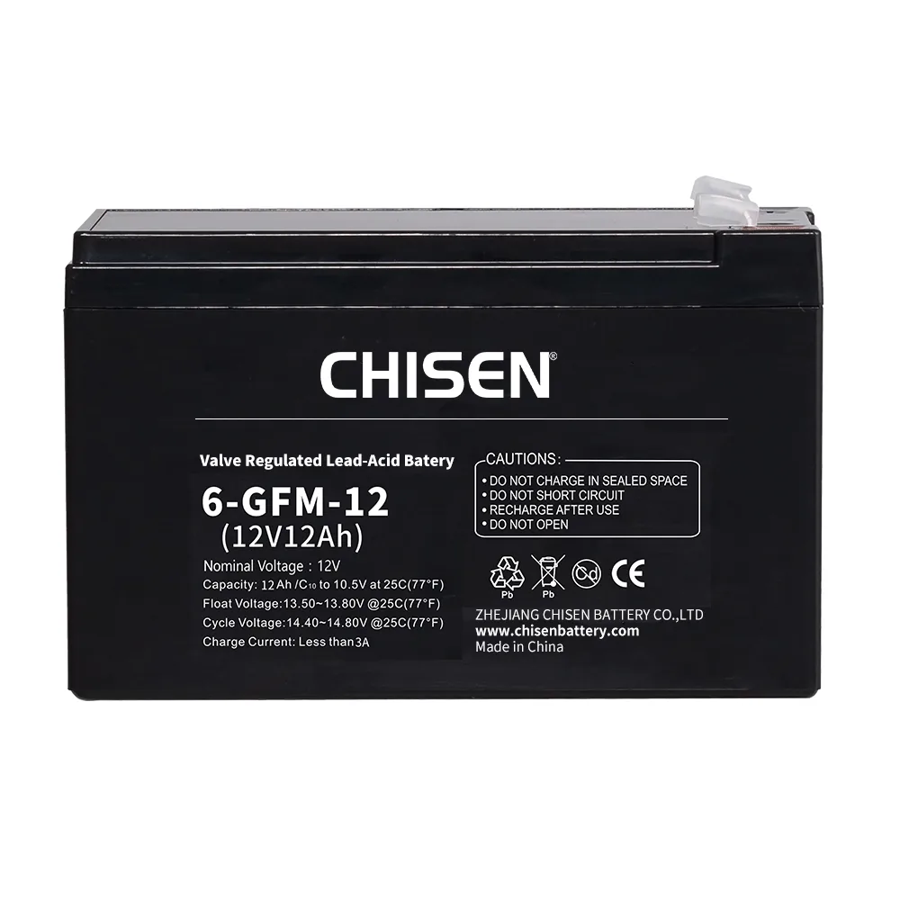CHISEN 6-GFM-12 12V 12Ah GFM AGM VRLA Battery product image